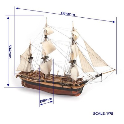 OcCre HMS Erebus Standmodellbausatz 1:75 / oc12009