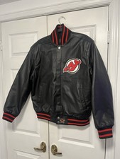 Custom Cut JH Sports NHL New Jersey Devils 100% Real Leather Jacket