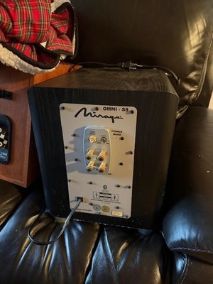 Omni S8 subwoofer speaker Good sized box for system and produces desired effects