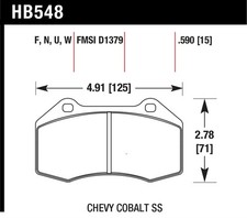 Hawk Performance Disc Brake Pad Set for 2015-...