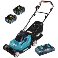 Makita DLM382PM2 Akku-RasenmäHer 2X 18V 38 Cm 40 L 18 V / 2X 4,0 Ah Akku + Ladeg