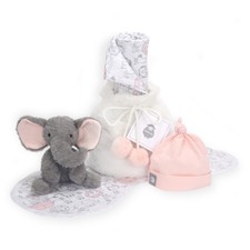 Lambs & Ivy 5 Piece Pink/Gray Plush Infant/Ne...