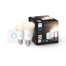 Philips Hue 2pk A19 LED Starter Kit with Bridge White