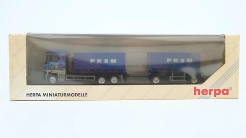 Herpa H0 189613 Renault Magnum Abrollmuldenhängerzug Prem | Condition: Gebraucht
