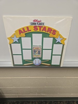 1992 Kellogg's Corn Flakes All Stars 10 3D Baseball Cards With Display