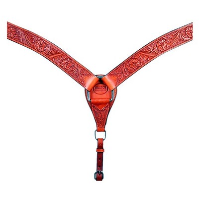 98BH HILASON Western Horse Headstall Breast Collar Genuine American Leather