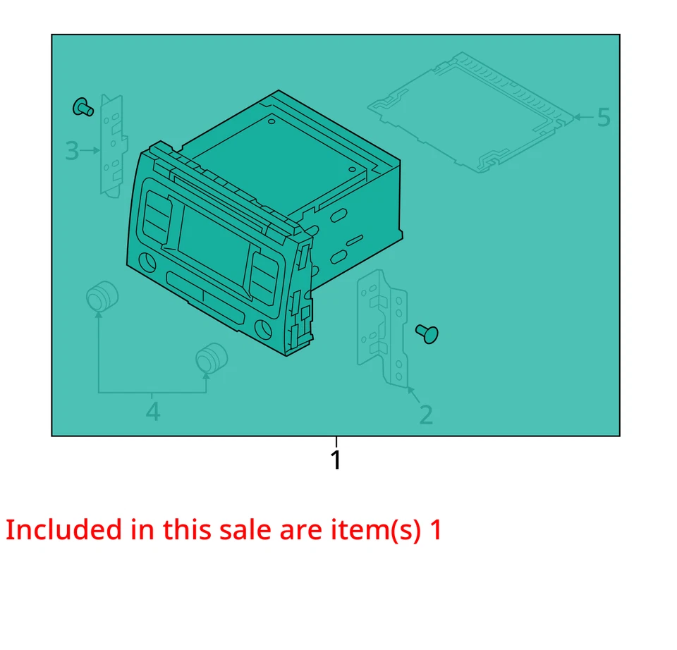 2017-2018 Kia Sedona Am Fm Cd Player Radio Receiver UJF0U - Image 3 of 4