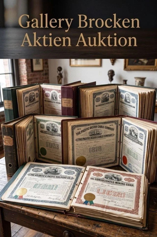 Großes Aktien-Konvolut: Historische Wertpapiere & Zertifikate