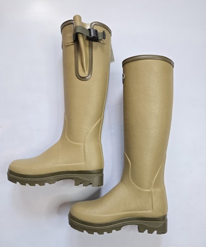 LE CHAMEAU VIERZONORD NEOPRENE LINED WOMEN'S ICONIC GREEN WELLINGTON BOOTS