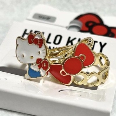 3er Set Sanrio Hello Kitty Ringe - Hello Kitty 50th Anniversary aus Japan