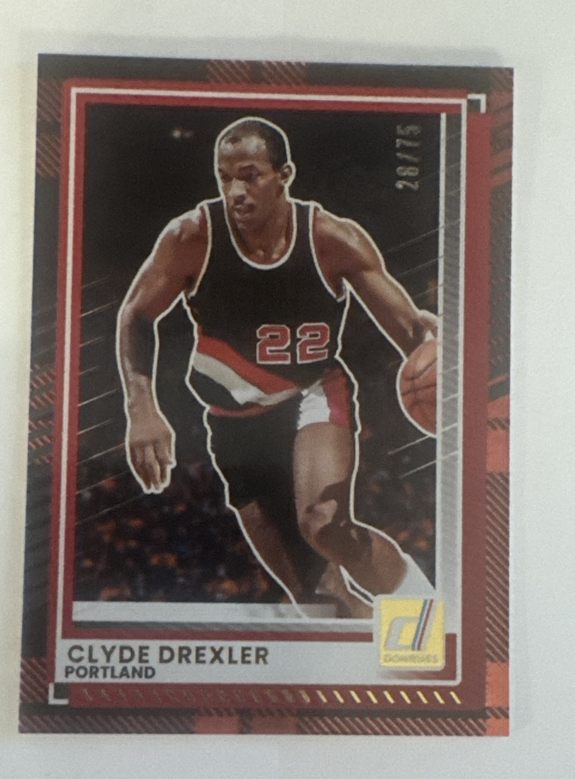 2025-26 Panini Donruss - Clyde Drexler #121 Plaid 28/75