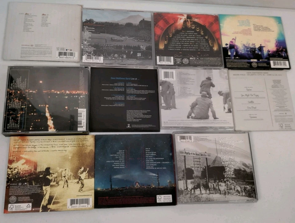 Dave Matthews Band Live Concert Music CD Lot of 10 Shows Concerts Foto 2 de 4