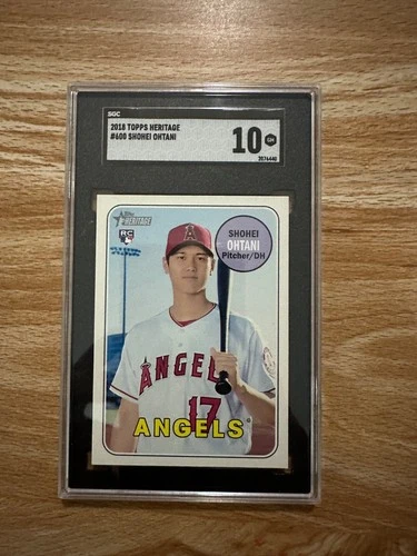 2018 Topps Heritage #600 Shohei Ohtani RC Rookie Card SGC 10 GEM MINT