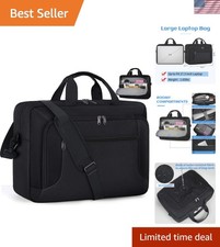 Sleek Black Laptop Bag for 17.3 Inch Devices - Adjustable Comfortable to Carry