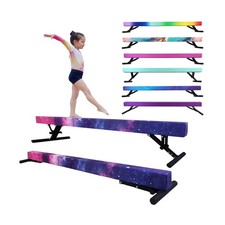 Adjustable Balance Beam for Kids, 8FT Gymnastics Beam with Anti-Slip Legs, Hi...