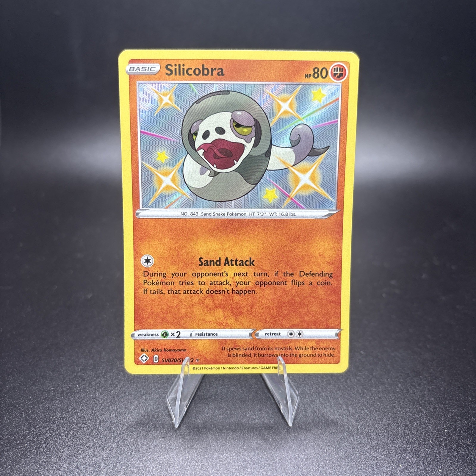Silicobra SV070/SV122 Shining Fates: Shiny Vault Holo Pokemon TCG Near Mint