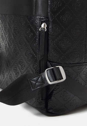 Guess Mens Milano Debossed Compact Backpack Black - NWT $120 - Picture 5 of 6