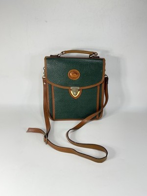 Vintage Dooney and Bourke Continental Green Pebbled Leather