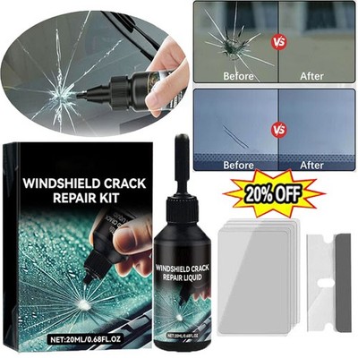 Automotive Nano Glass Repair Fluid Windshield Repair Kit for Chips and Cracks