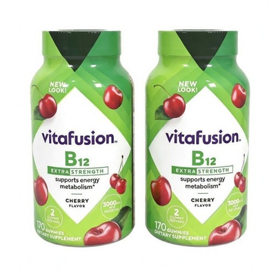 #ad #ad 2 Pack Vitafusion Extra Strength B12 Gummies 170 Ct Each Cherry EXP 12 26 $20.00