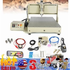 USB 4 axis CNC 6090Z 2.2KW CNC Router Small Wood Metal Engraving Milling Machine