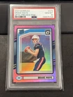 2024 Donruss Rated Rookie Drake Maye #379 Optic Preview Pink Prizm (RC) PSA 10