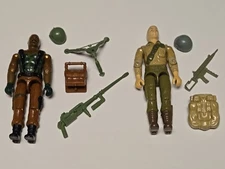 Vintage 1980s GI Joe ARAH Lot~ Duke V1 & Roadblock V1 Near Complete, Unbroken! 