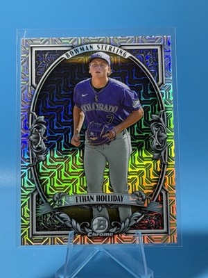 2026 Bowman Baseball Sterling 1st Chrome Ethan Holliday Mojo BST-11 Rookie RC  
