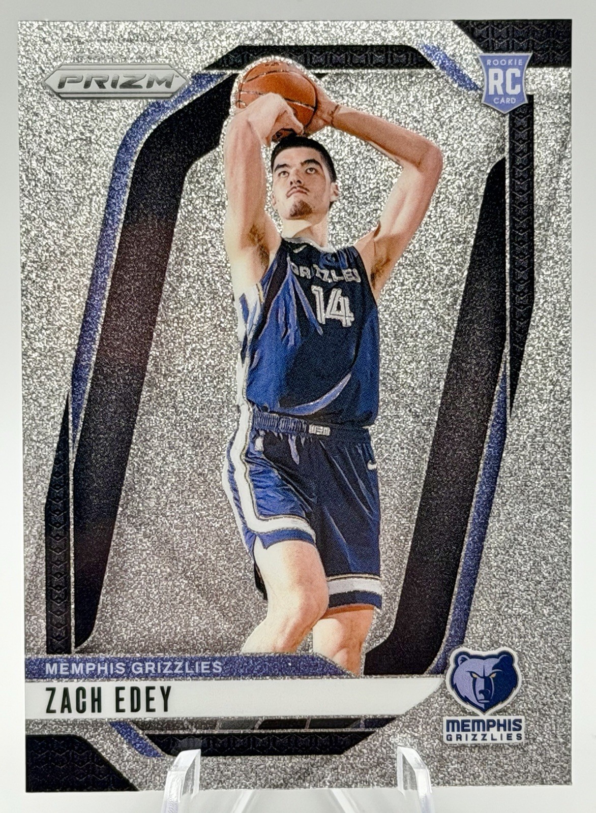 2024-25 Panini Prizm Zach Edey Glitter Prizm Memphis Grizzlies Rookie #249