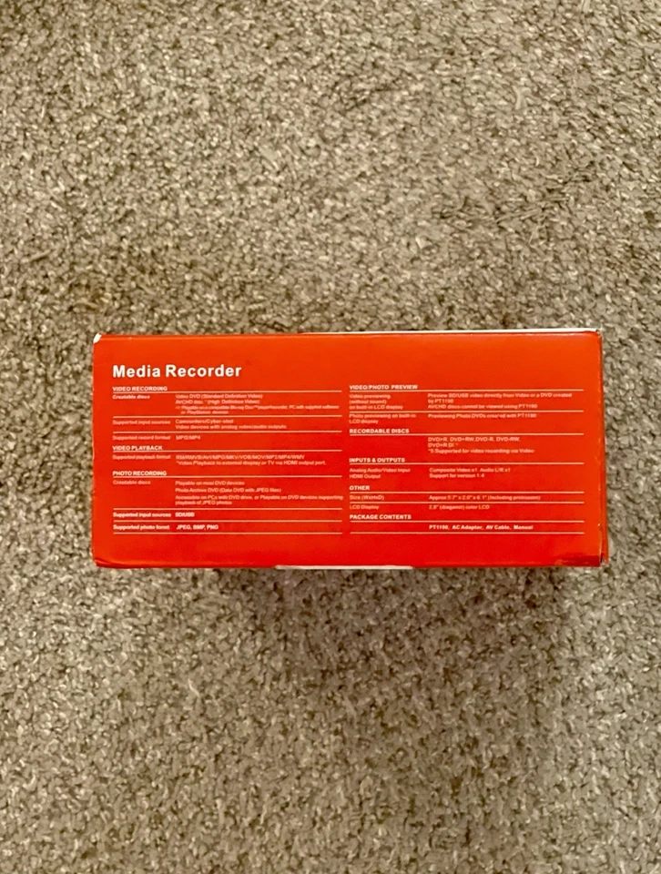 PROTIS Multi-function Media Recorder PT1190 DVD Recorder / Player HDMI USB *NEW* - Image 4 of 4