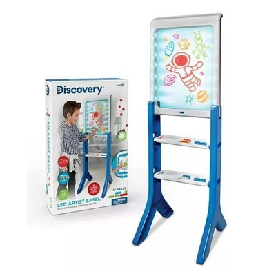 Discovery LED Artist Easel Removable Glow-in-The-Dark Portable Tablet Art Board
