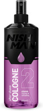 NISHMAN Aftershave Cologne 02 - Storm 400Ml ? Refreshing after Shaving Spray Lot