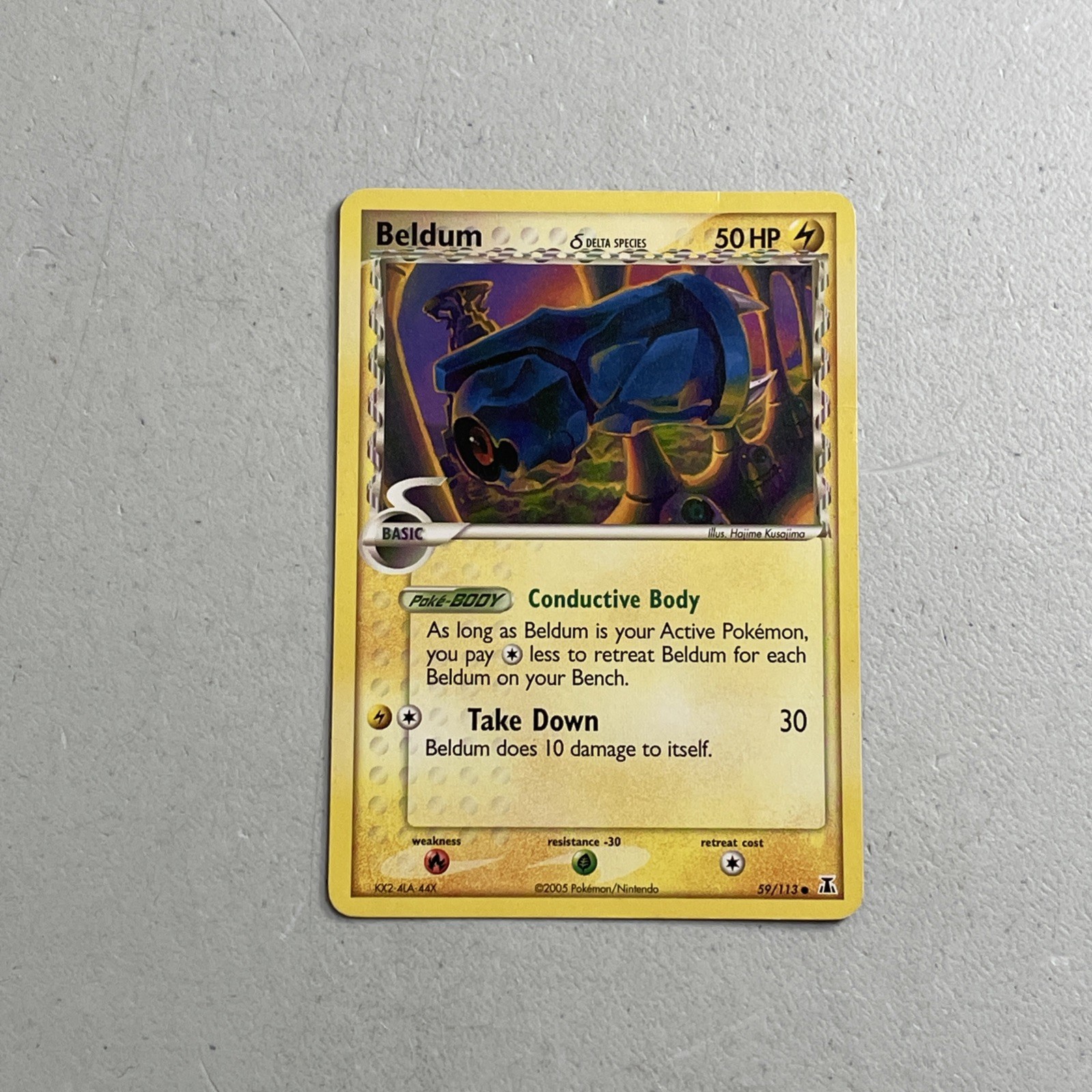 Pokemon TCG 2005 Delta Species Regular Base Card -- Beldum 59/113