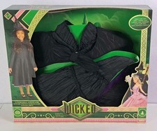 Jakks Wicked Elphaba Costume Dress Cape Hat Size 4-6x
