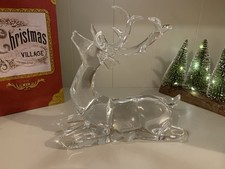 Lovely Acrylic Seated Reindeer unusual 