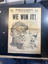 September 25, 1969 New York Mets WE WIN IT!  New York Daily News Newspaper