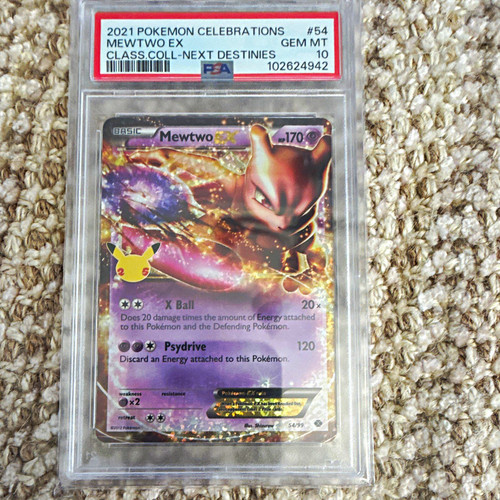 Mewtwo-EX graded PSA 10 for sale on eBay