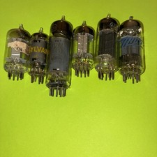 Lot Of 6 - Untested Old New Inventory Electron Vacuum Tubes Items M 