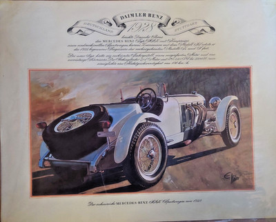 28 orig. ARAL Oldtimer-Kunstdrucke (ca. 1970)   in Folie!