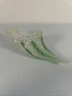 Vintage Murano Venetian Art Glass Ribbon Latticino Slipper