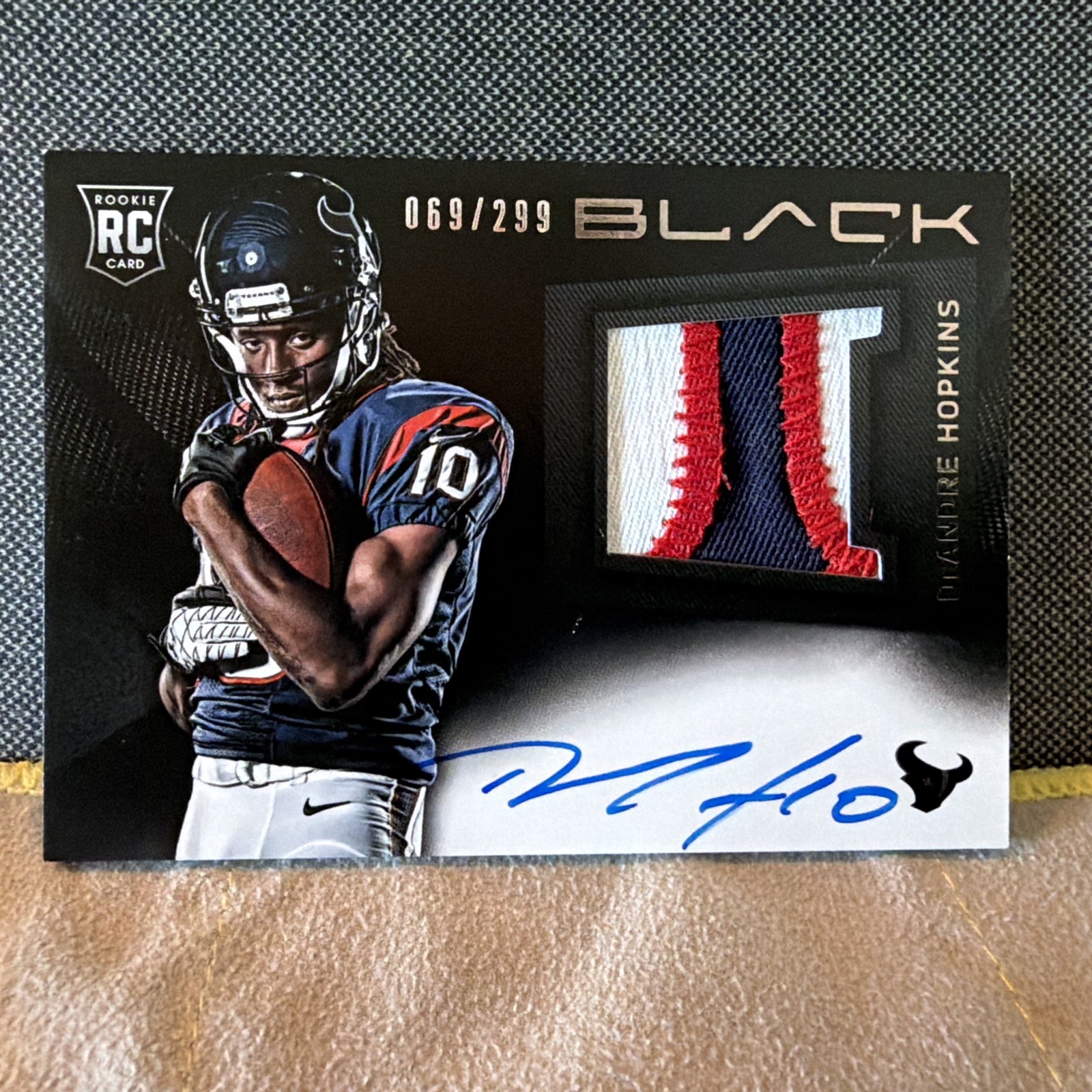 DeAndre Hopkins Panini Black #205 Autograph