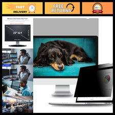 23" Widescreen Privacy Screen Filter - Anti-Glare, Anti-Scratch, Blue Light Prot