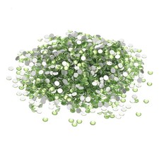 SS16/1440Pcs Glass Diamante Rhinestone, Man Made Gems, Light Green