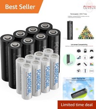 Rechargeable Batteries AA AAA Pack 16 High Capacity 2800mAh 1000mAh NiMH 2.56 per gallon