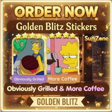Stickers Monopoly Go Obviously Grilled More Coffee Sticker