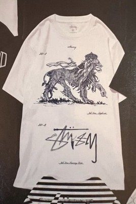 Stussy 30th Anniversary XXX Limited Jah Lion Tee Nexus VII L White