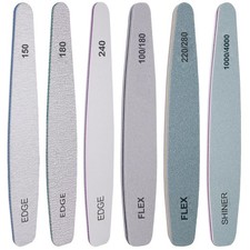 Nail File and Buffer Set, 6 Pcs 6 Diamond Gray/Green/White