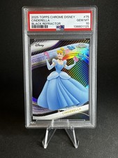 2025 Topps Chrome Disney Cinderella Black Refractor /10.  PSA 10.  POP 1.