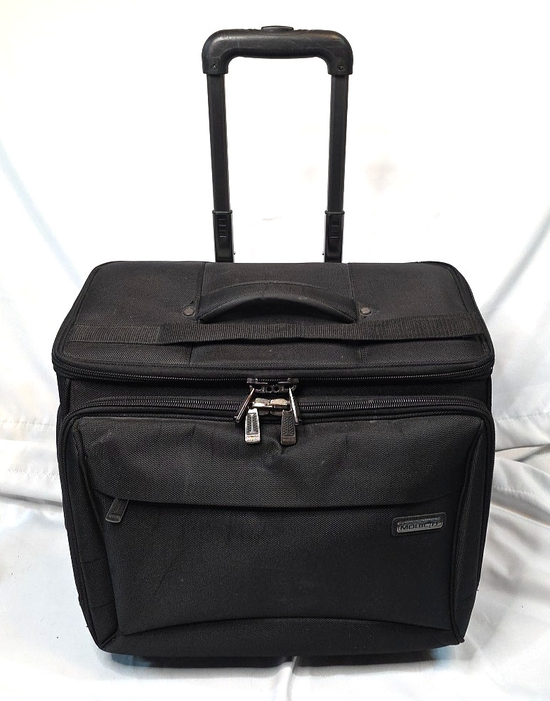 MOBIL IT Professional Rolling Office Executive Briefcase Bla