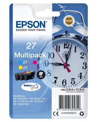 Original Epson T2705 Multipack Tinte Schwarz Cyan Magenta Gelb WorkForce 3620